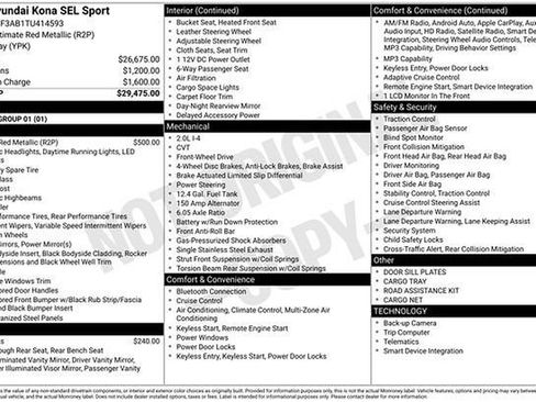 New 2026 Hyundai Kona SEL Sport image 5