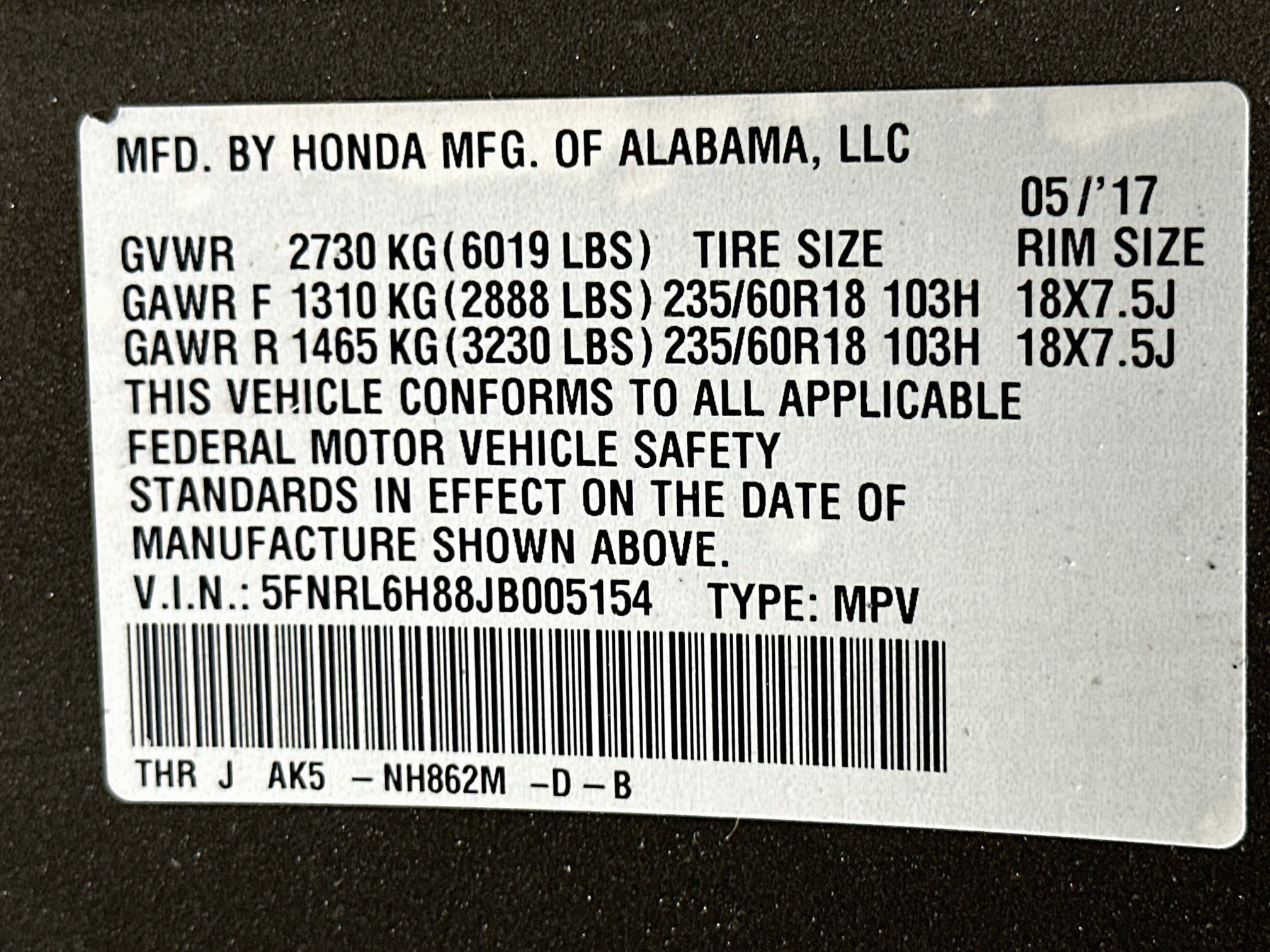 Used 2018 Honda Odyssey Touring image 12