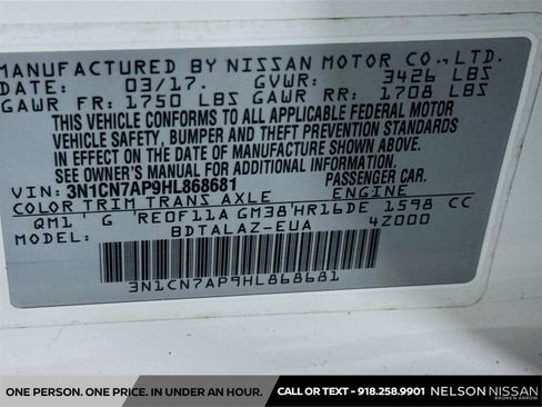 Used 2017 Nissan Versa S Plus FWD image 20