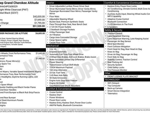 Certified 2023 Jeep Grand Cherokee Altitude AWD/4WD image 2