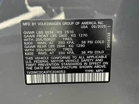 Used 2026 Volkswagen Atlas Cross Sport SE FWD image 27