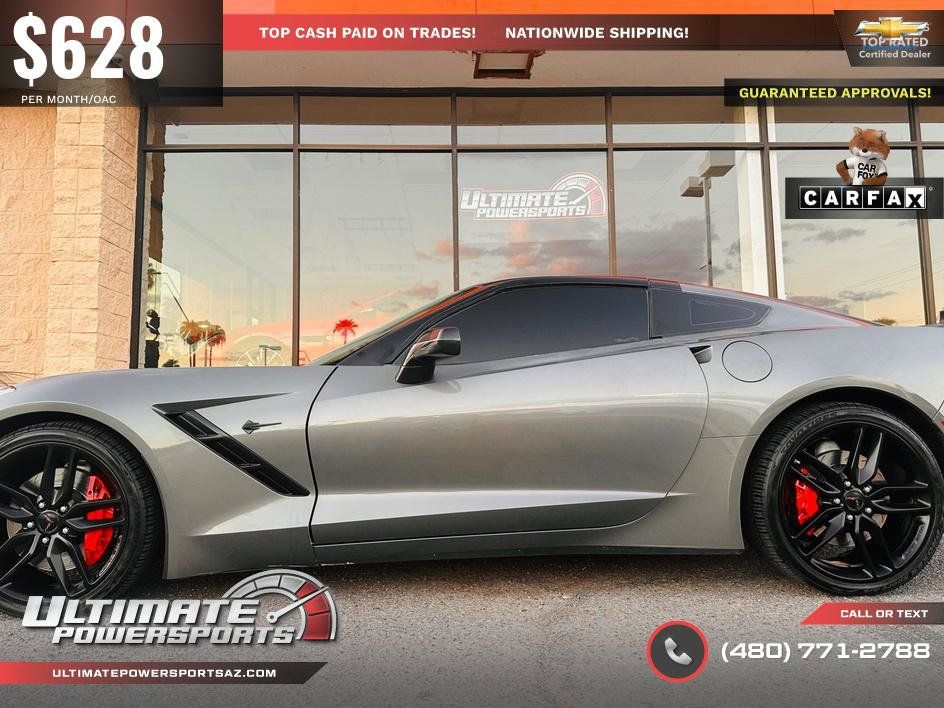 Used 2016 Chevrolet Corvette Stingray Coupe w/ Carbon Flash Badge Package RWD image 56