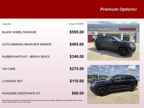 Used 2023 Volkswagen Atlas SE w/ Black Wheel Package FWD image 9