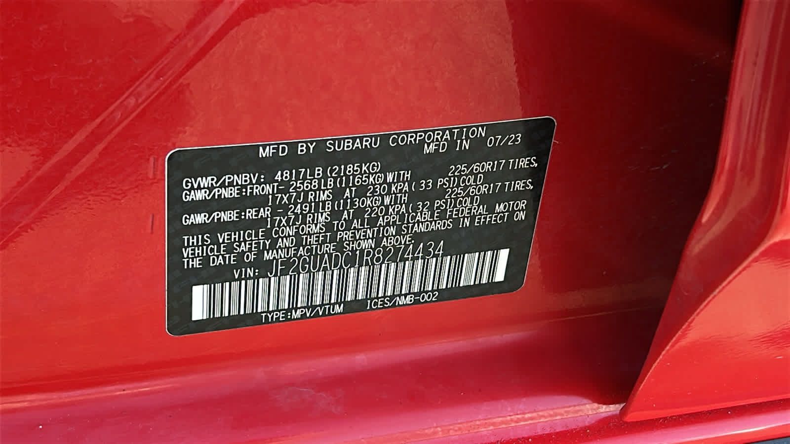 Certified 2024 Subaru Crosstrek 2.0i Premium AWD/4WD image 31