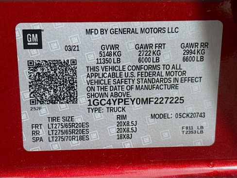 Used 2021 Chevrolet Silverado 2500 LTZ w/ LTZ Plus Package AWD/4WD image 30