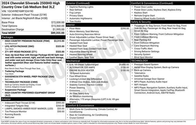 Used 2024 Chevrolet Silverado 2500 High Country w/ High Country Premium Package AWD/4WD image 7