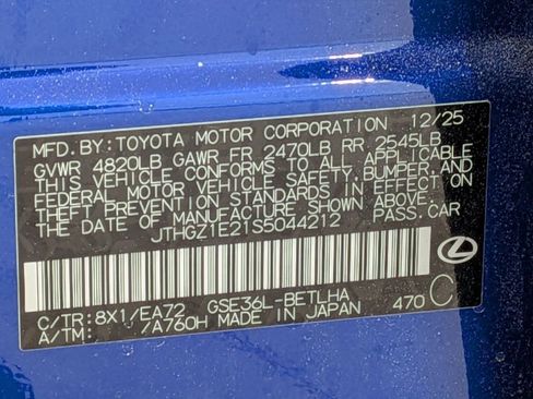 New 2025 Lexus IS 350 F Sport image 40