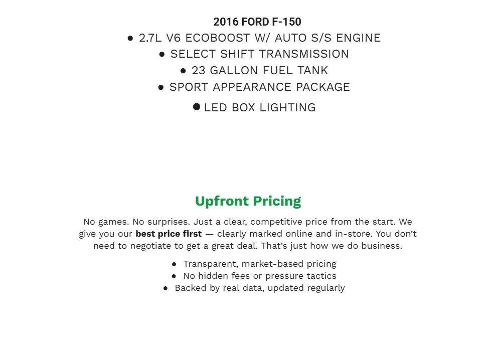 Used 2016 Ford F150 XLT w/ Equipment Group 302A Luxury AWD/4WD image 2