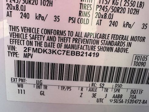 Used 2014 Ford Edge Limited w/ Equipment Group 301A FWD image 11