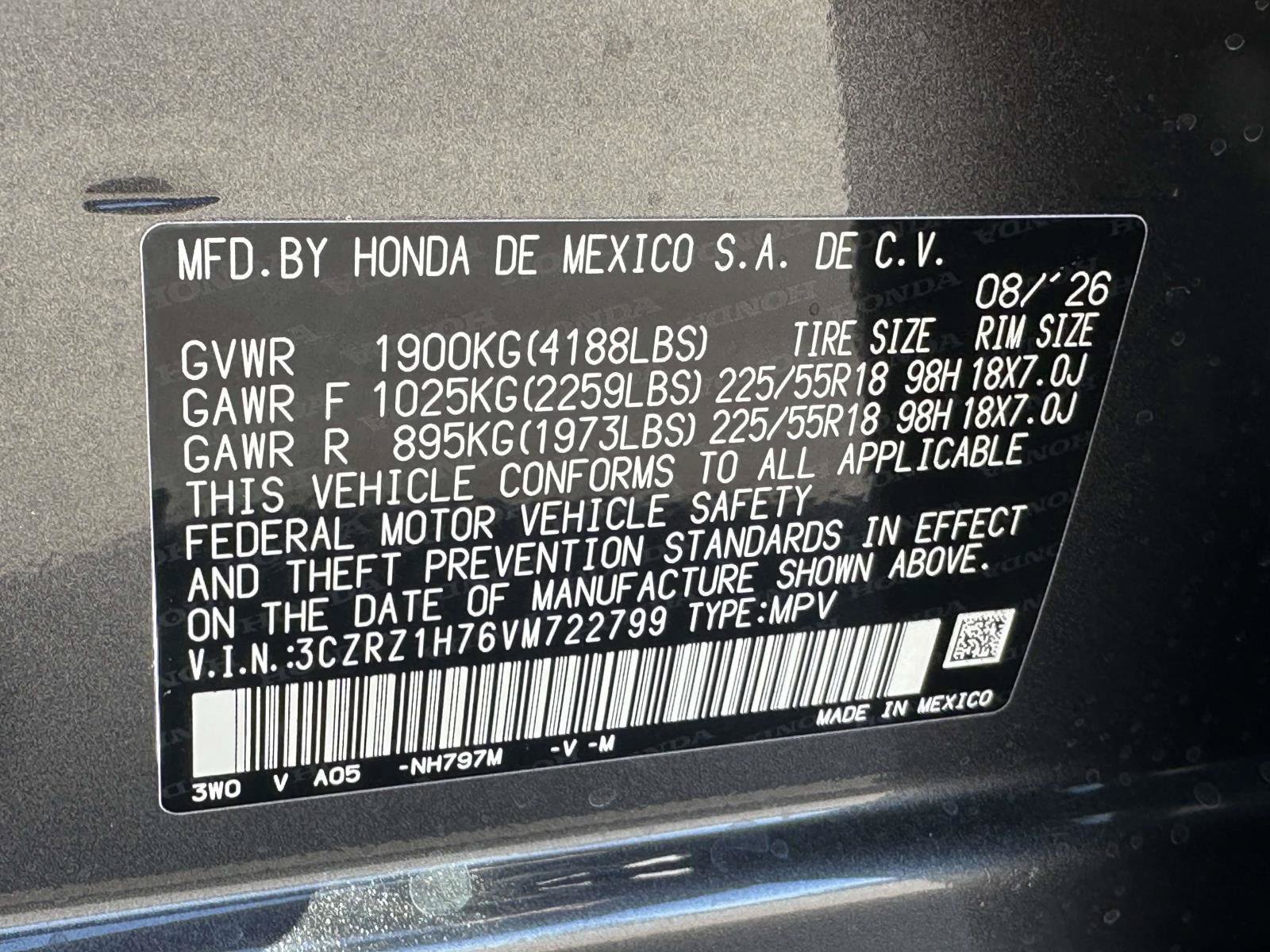 New 2027 Honda HR-V EX-L image 29