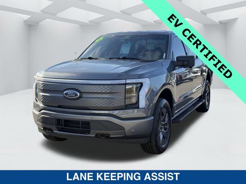 Certified 2023 Ford F150 Lightning XLT w/ Equipment Group 312A High image 7