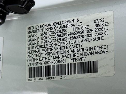 Certified 2022 Honda Pilot Black Edition image 39