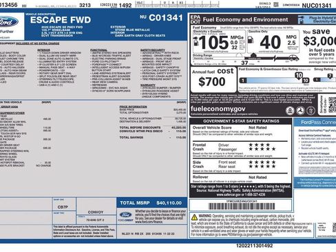 Used 2022 Ford Escape SE w/ Convenience Package FWD image 6