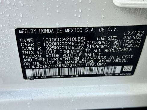 Certified 2024 Honda HR-V LX image 35
