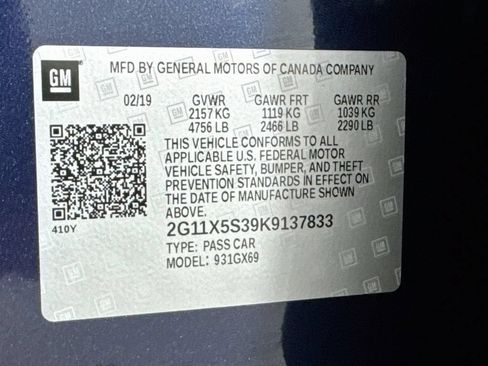 Used 2019 Chevrolet Impala LS FWD image 29