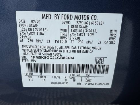Used 2020 Ford Explorer ST w/ ST Street Pack AWD/4WD image 12