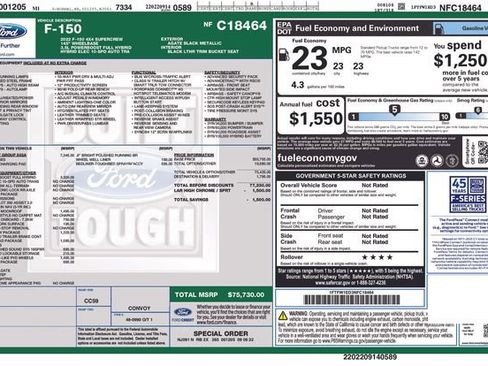 Used 2022 Ford F150 Lariat w/ Equipment Group 502A High image 5