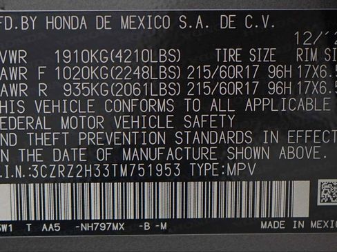 New 2026 Honda HR-V LX image 21