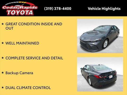 Certified 2026 Toyota Camry LE FWD image 8