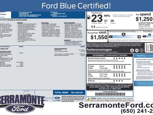 Used 2022 Ford Edge SE w/ Black Appearance Package AWD/4WD image 15