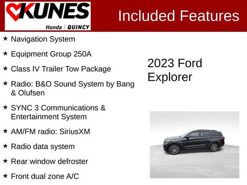 Used 2023 Ford Explorer ST-Line w/ Class IV Trailer Tow Package AWD/4WD image 2
