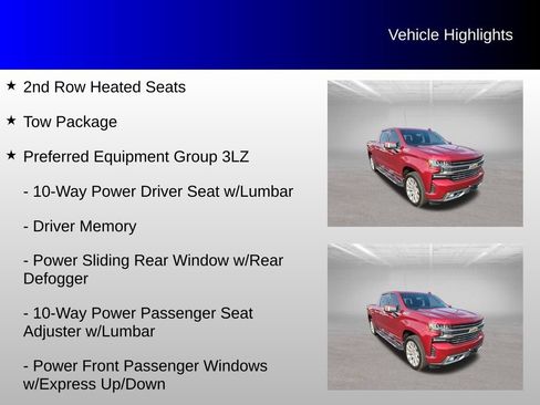 Used 2019 Chevrolet Silverado 1500 High Country AWD/4WD image 8