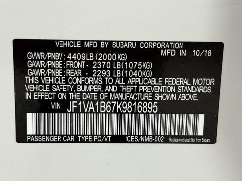 Used 2019 Subaru WRX Premium w/ Performance Package AWD/4WD image 38