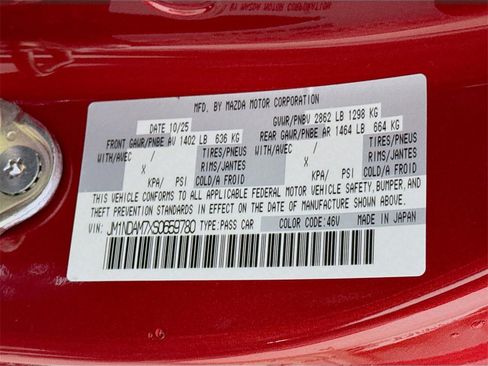 New 2025 MAZDA MX-5 Miata RF Grand Touring image 19