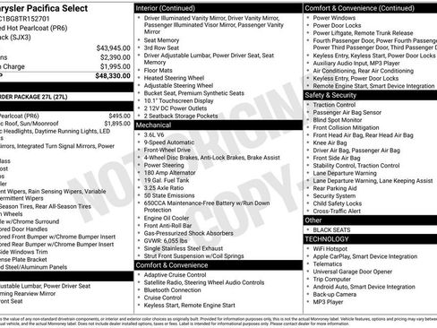 New 2026 Chrysler Pacifica Select image 35