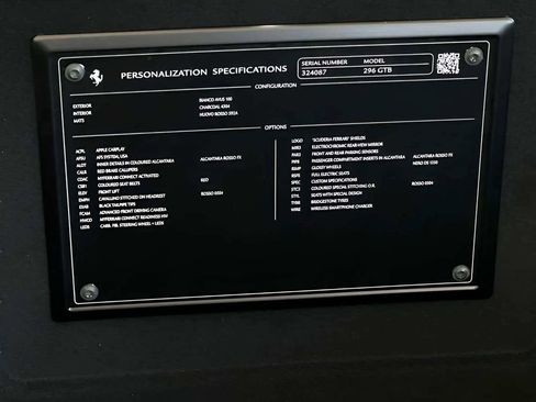 Used 2025 Ferrari 296 GTB RWD image 10