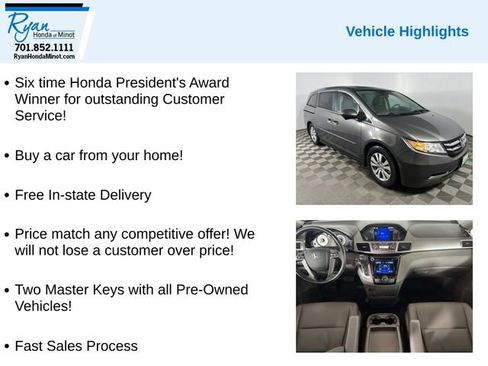 Used 2015 Honda Odyssey EX-L image 2