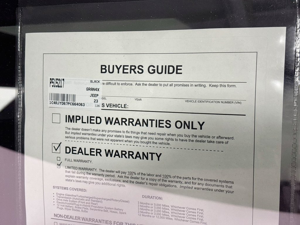 Certified 2023 Jeep Grand Cherokee Overland w/ Advanced Protech Group III AWD/4WD image 26