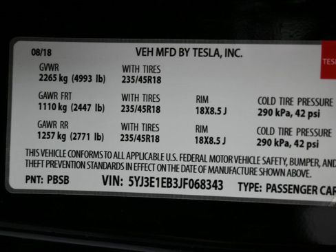 Used 2018 Tesla Model 3 Long Range image 44