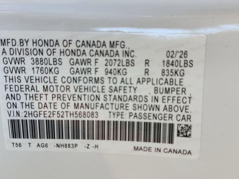 New 2026 Honda Civic Sport image 26