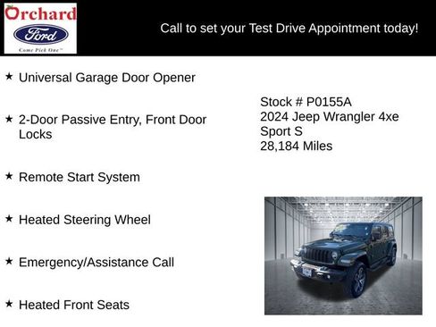 Used 2024 Jeep Wrangler Unlimited w/ Convenience Group AWD/4WD image 13