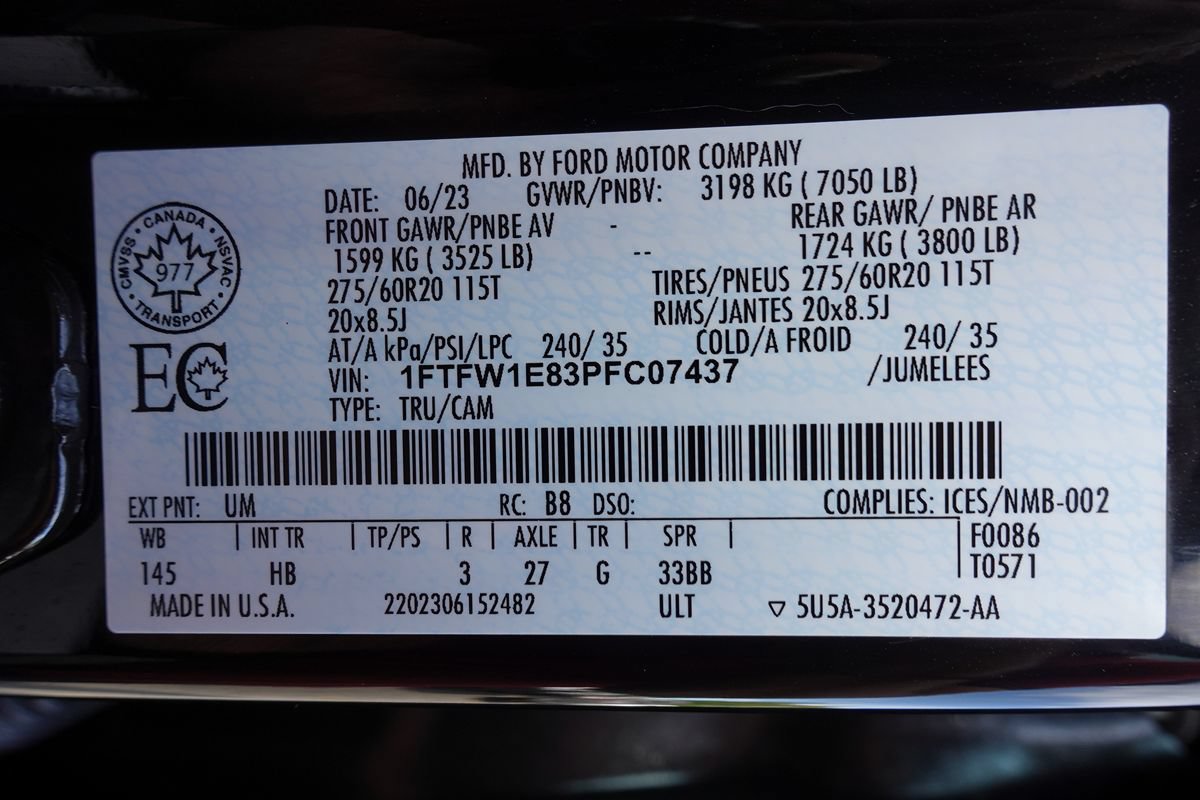Used 2023 Ford F150 Lariat w/ Equipment Group 502A High AWD/4WD image 74