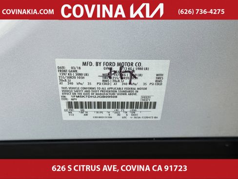 Used 2018 Ford Explorer XLT w/ Equipment Group 202A image 35