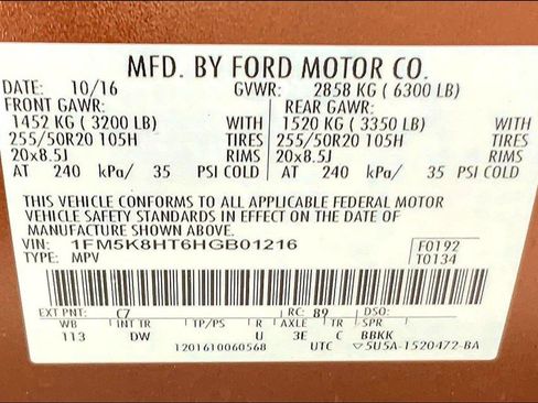 Used 2017 Ford Explorer Platinum AWD/4WD image 34