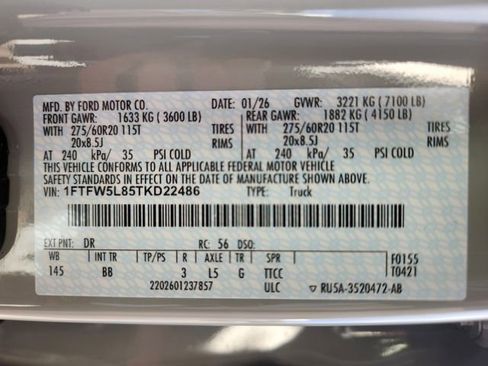 New 2026 Ford F150 Lariat w/ Equipment Group 501A Mid image 25