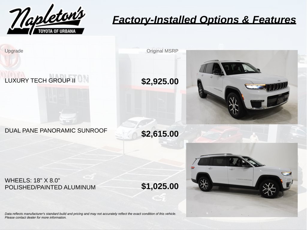 Used 2023 Jeep Grand Cherokee L Limited w/ Luxury Tech Group II AWD/4WD image 4