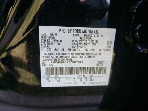Certified 2025 Ford Explorer ST w/ Sun And Sound Package AWD/4WD image 34