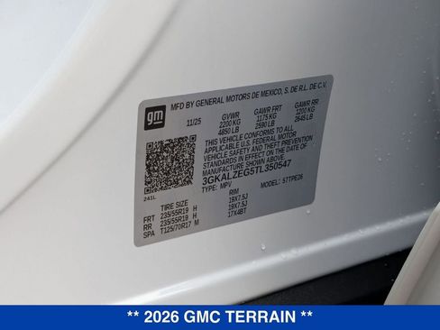 New 2026 GMC Terrain Denali w/ LPO, Floor Liner Package image 39