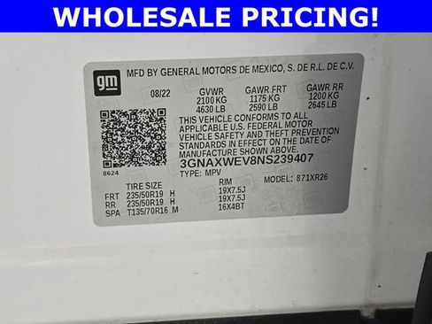 Used 2022 Chevrolet Equinox RS w/ RS Leather Package image 34