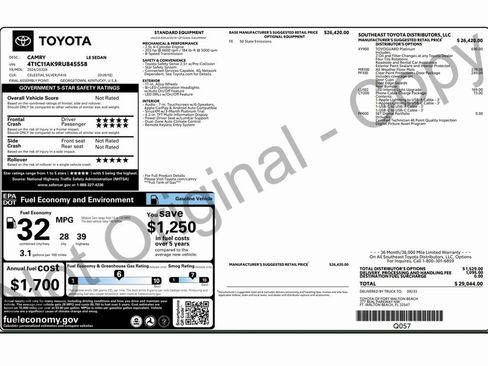 Used 2024 Toyota Camry LE image 2
