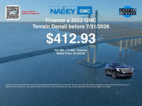 Used 2022 GMC Terrain Denali AWD/4WD image 3