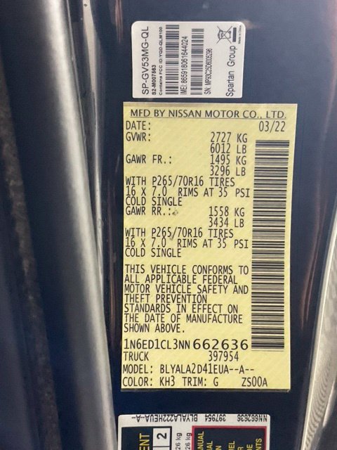 Used 2022 Nissan Frontier S RWD image 24