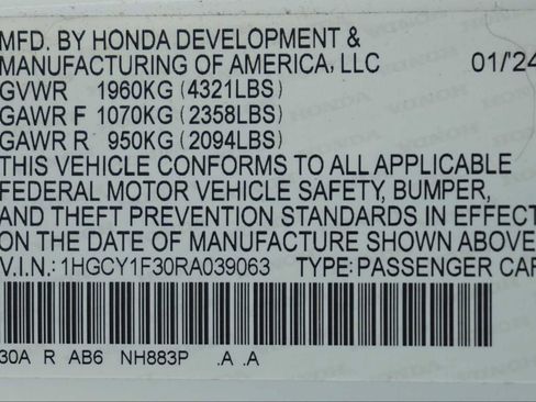 Used 2024 Honda Accord EX image 30