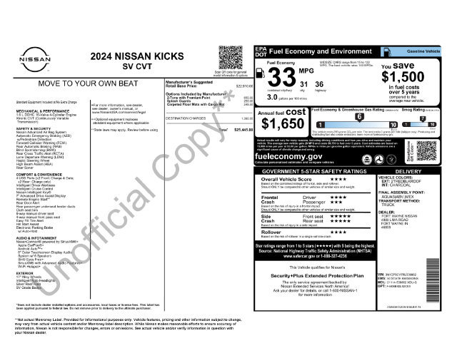 Certified 2024 Nissan Kicks SV FWD image 42