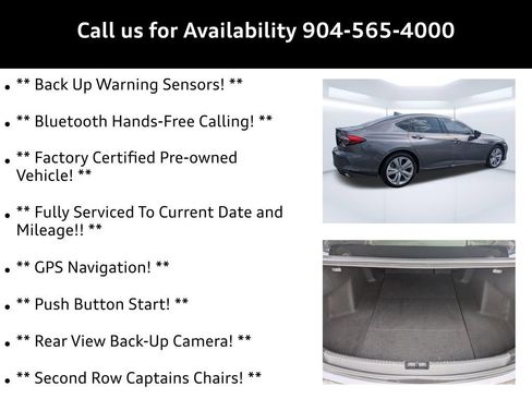 Used 2022 Acura TLX w/ Technology Package image 9