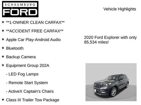 Used 2020 Ford Explorer XLT w/ Equipment Group 202A AWD/4WD image 8